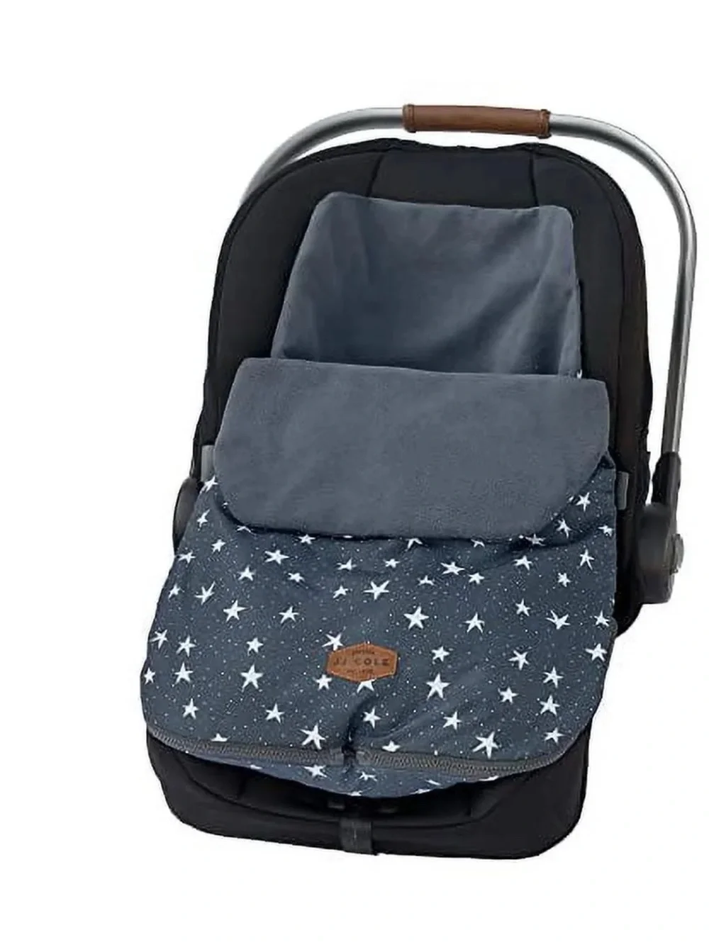 JJ Cole Navy Star-Print Bundle Wrap 365